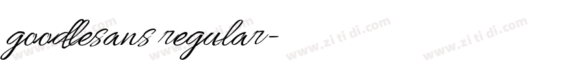 goodlesans regular字体转换 goodlesans regular字体转换